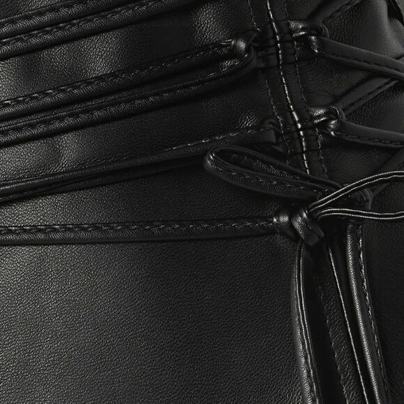 16ARLINGTON LUCERNE FRONT SLIT LEATHER SKIRT UK 12 - Picture 4 of 4